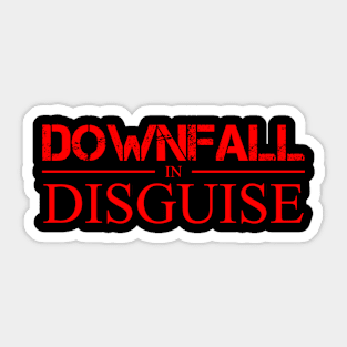 "Downfall in Disguise" Logo T-Shirt Sticker